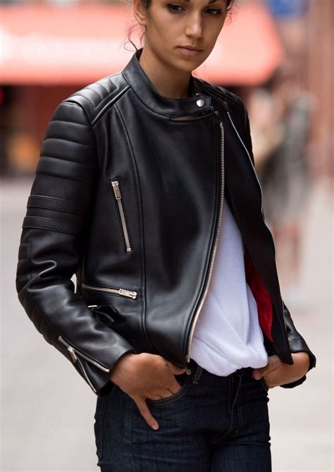 Celine leather jacket women